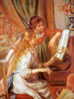 Pierre Auguste Renoir : Girls at the Piano III